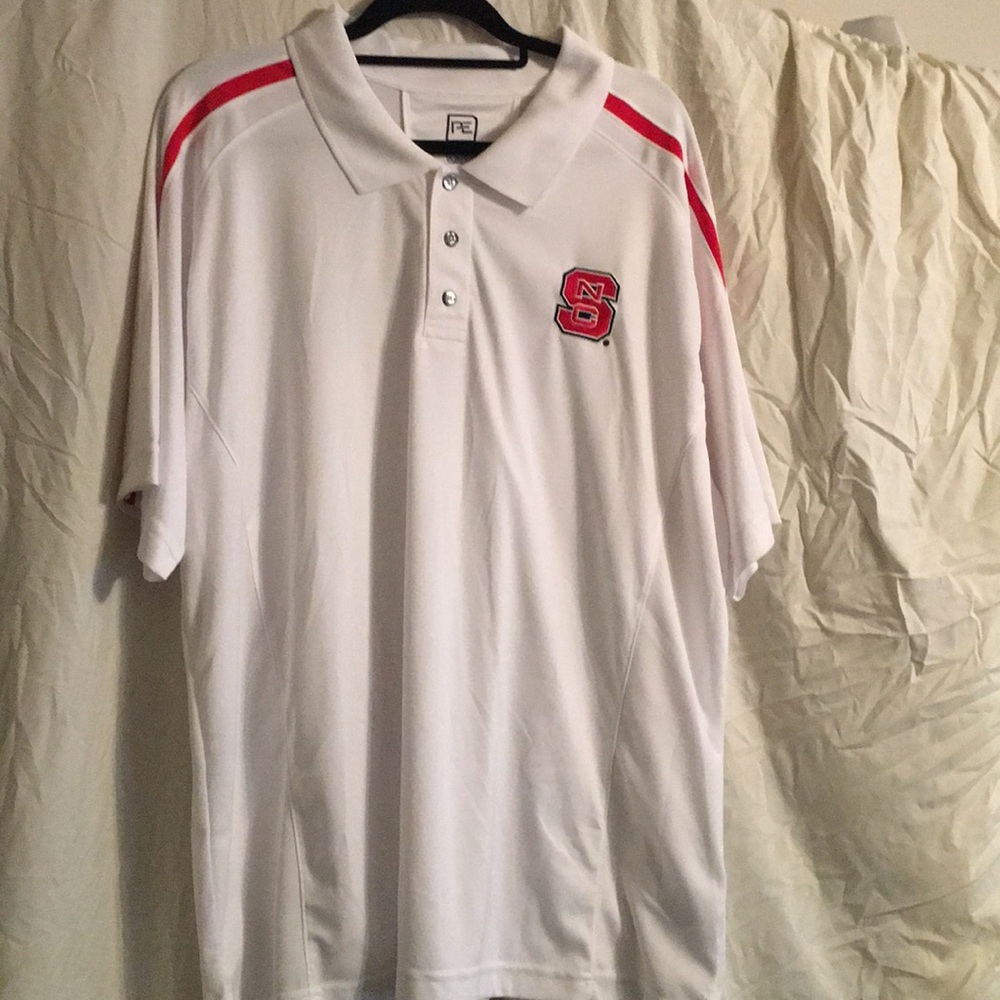 Men’s 2XL White NC State Polo